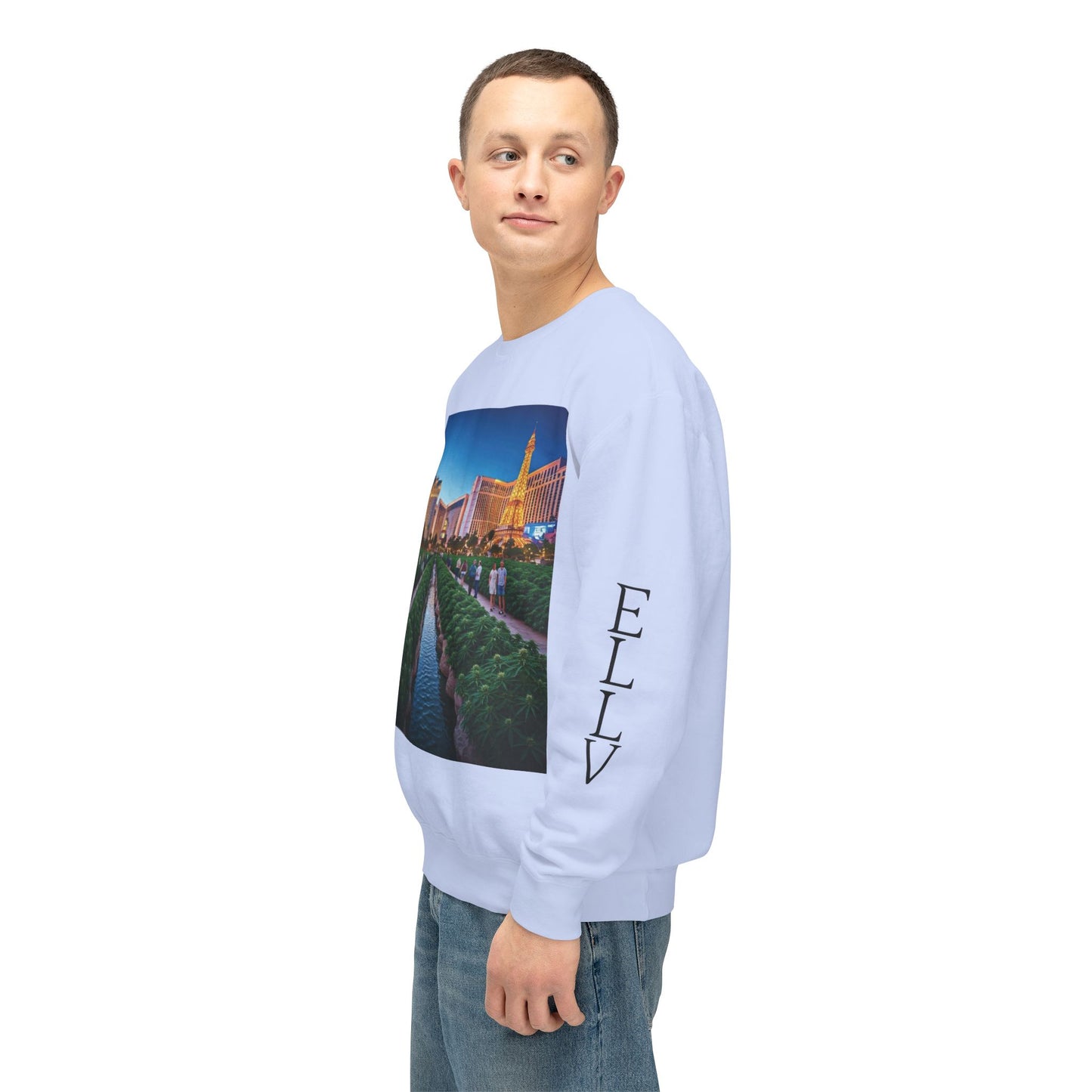 ELLV 420 takes over the Las Vegas Strip ~ Uni Sex Crew Neck Sweat Shirt