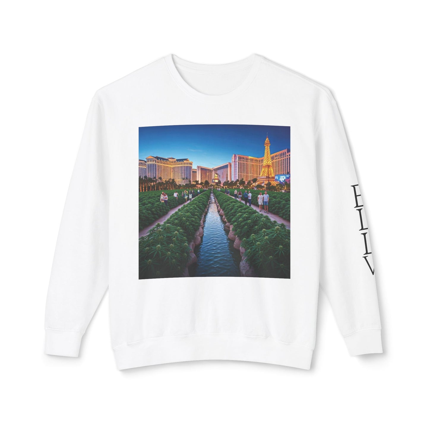 ELLV 420 takes over the Las Vegas Strip ~ Uni Sex Crew Neck Sweat Shirt