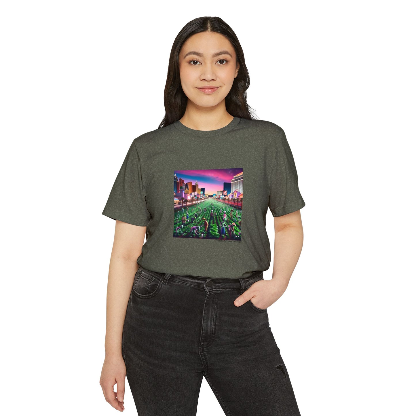 When Aliens take over the Las Vegas Strip to Farm ~ Organic T Shirt