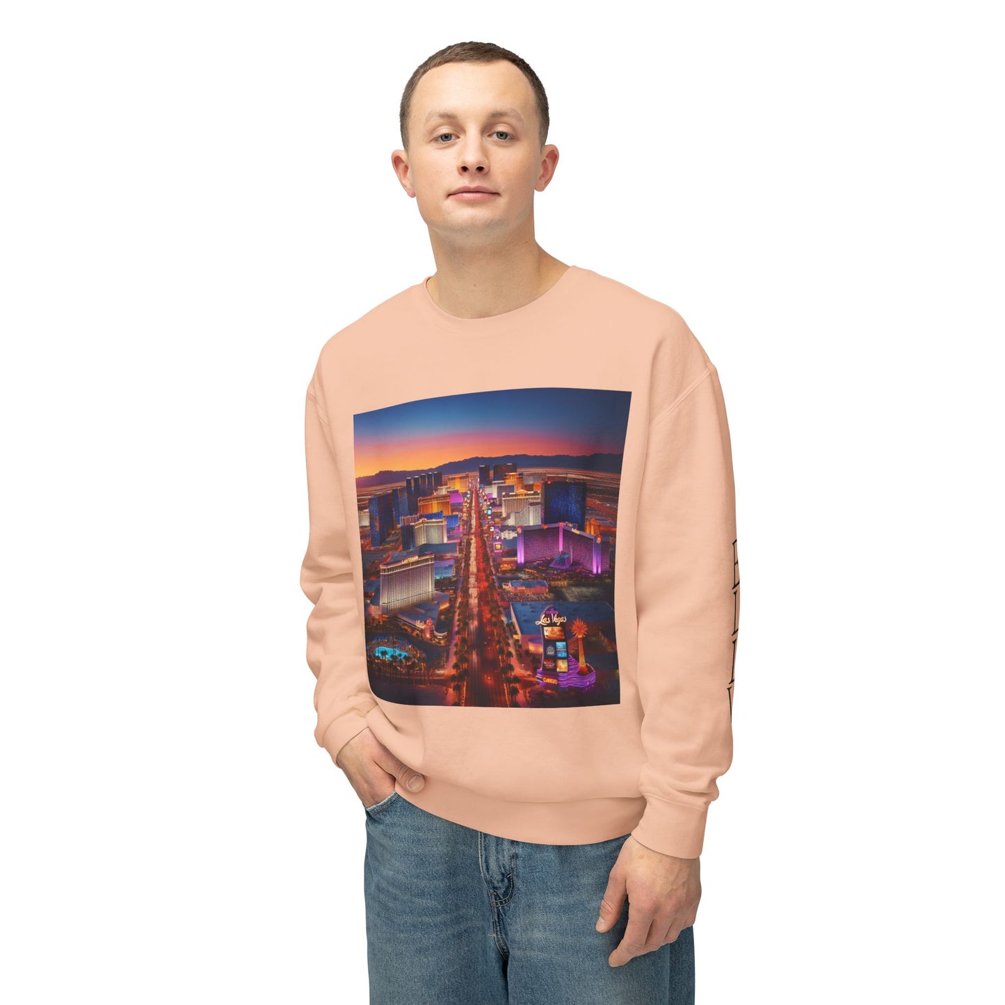 Everybody Loves Las Vegas Fun & Vibrant City Shirt ~ Uni Sex Crew Nexk Sweat Shirt