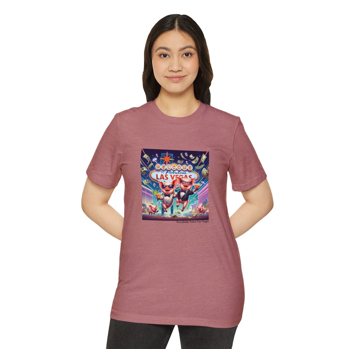 Happy as Pigs in Las Vegas ~ Organic T Shirt