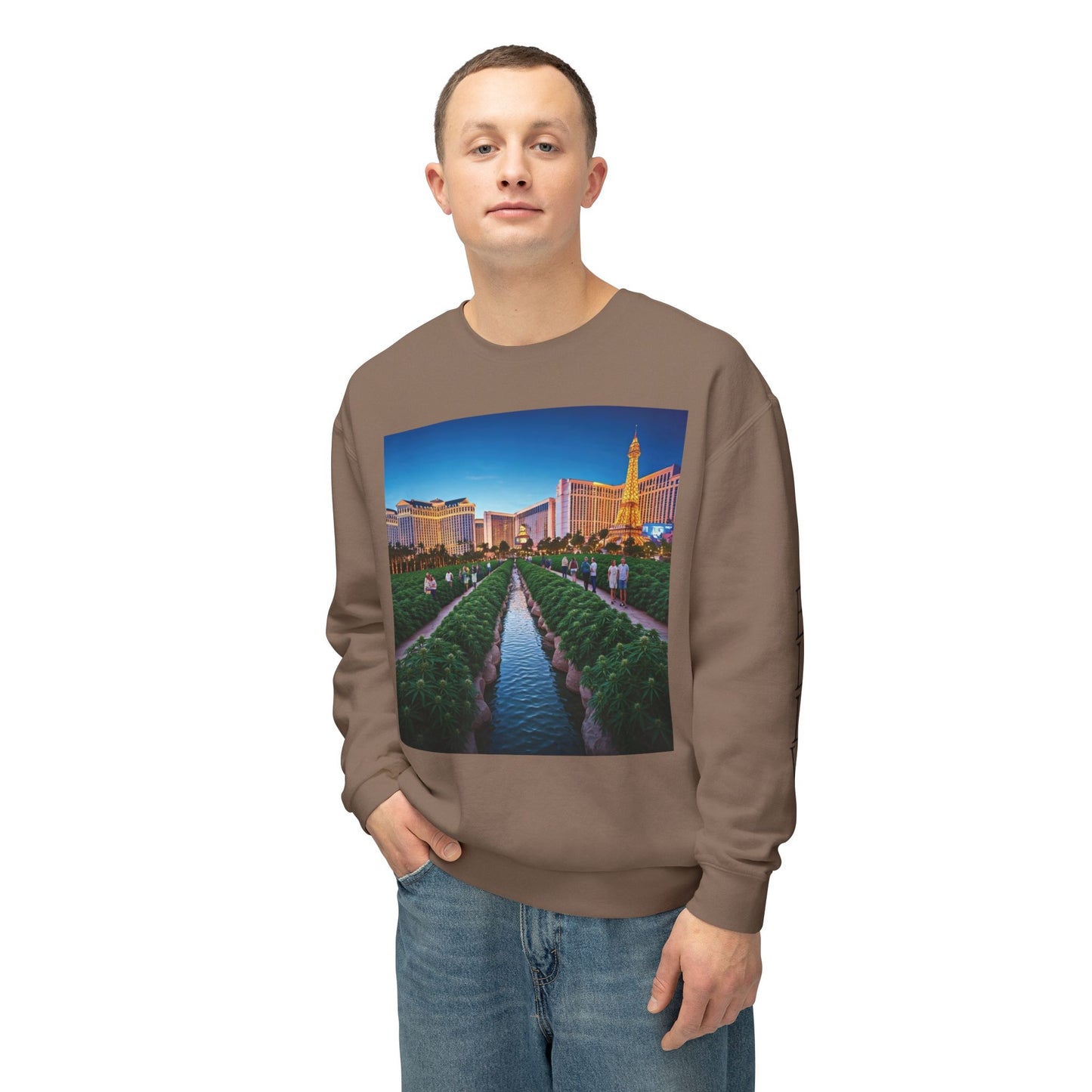 ELLV 420 takes over the Las Vegas Strip ~ Uni Sex Crew Neck Sweat Shirt