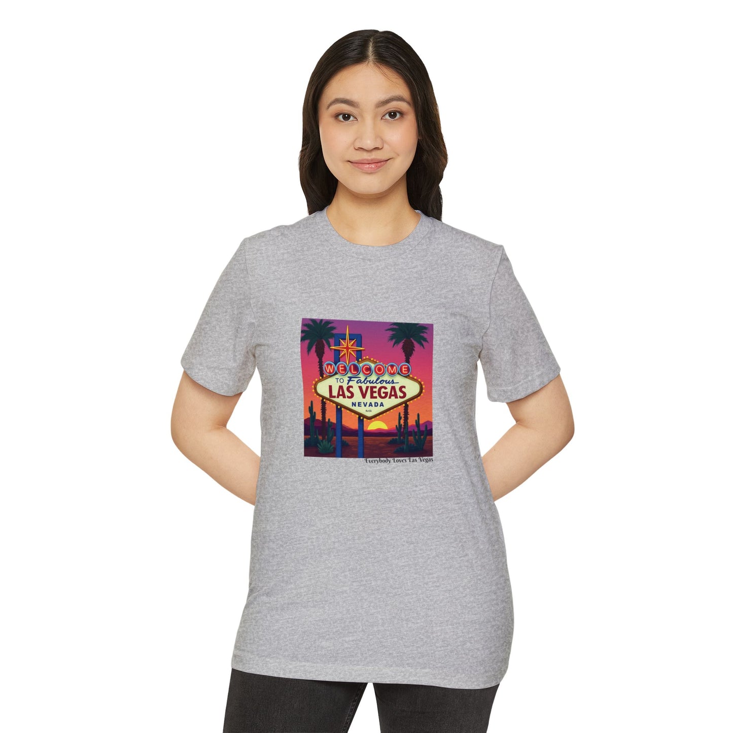 Welcome to Las Vegas Colorful desert Sunset Sign ~ Organic T Shirt