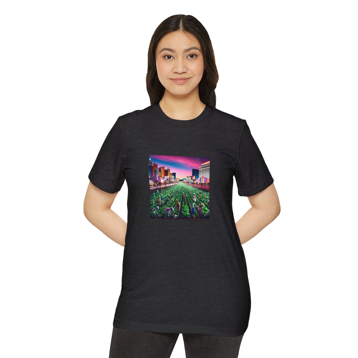 When Aliens take over the Las Vegas Strip to Farm ~ Organic T Shirt