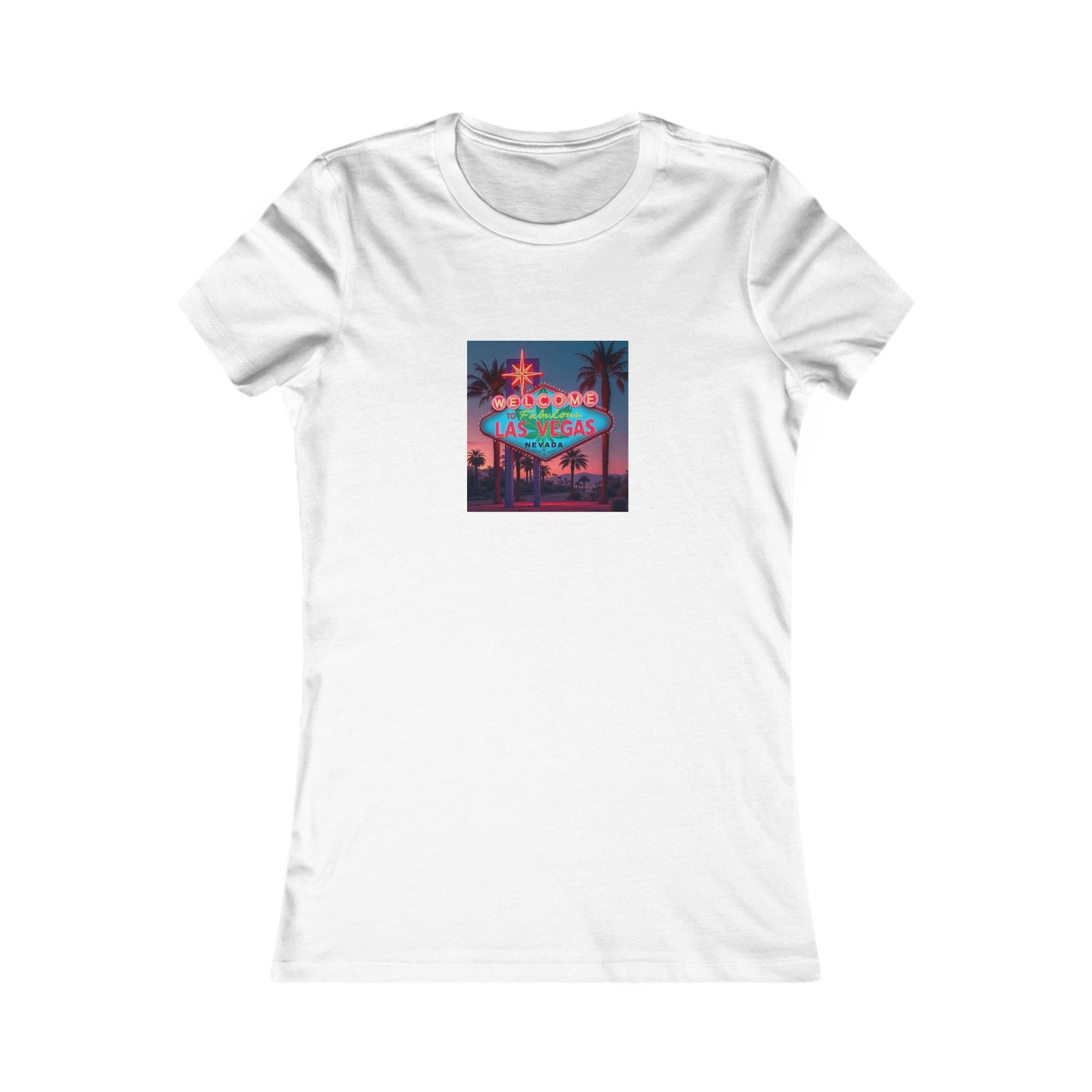 ELLV 420 Neon Las Vegas Sign ~ Women's Favorite Tee