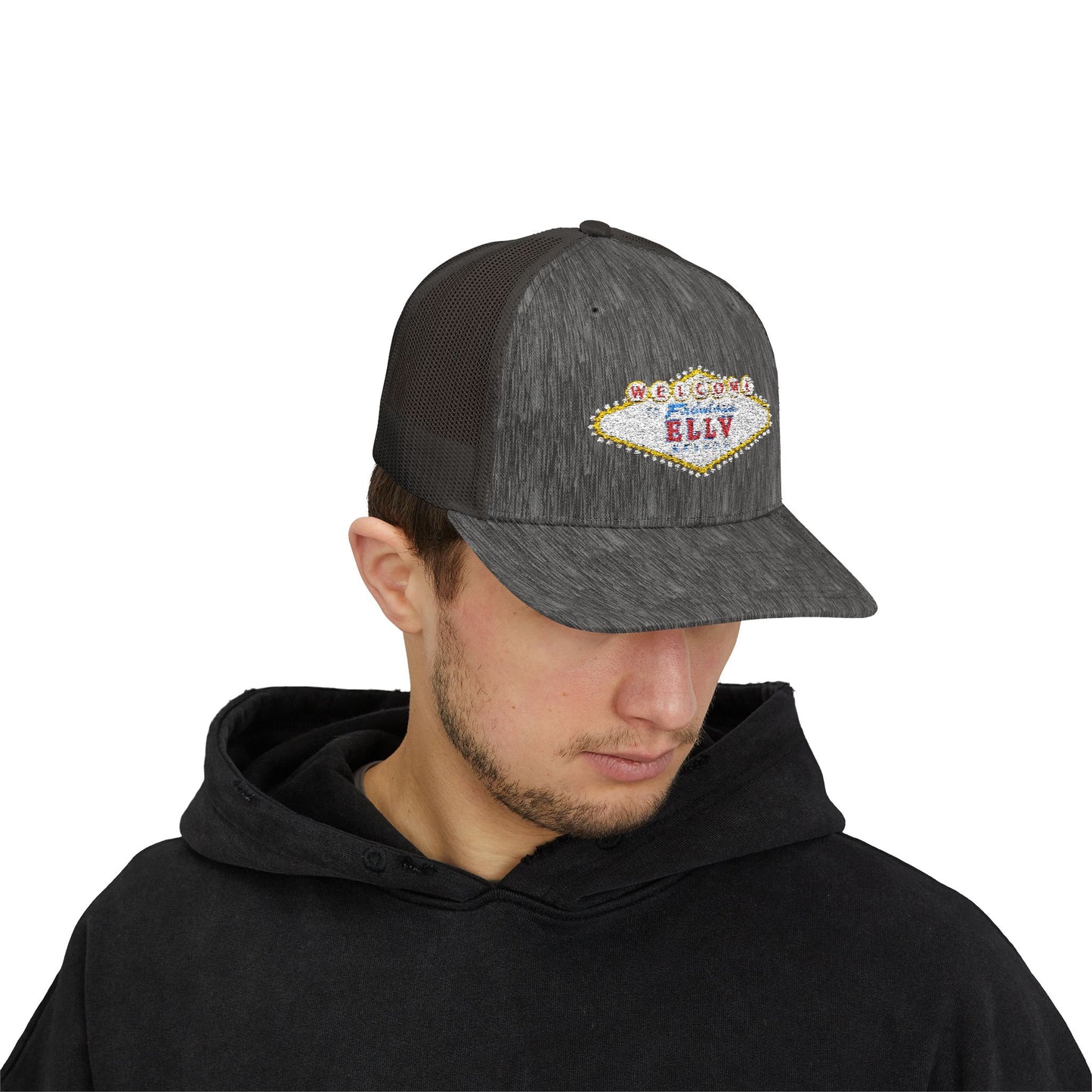 ELLV Las Vegas SIgn Embroidered Snapback Trucker Cap