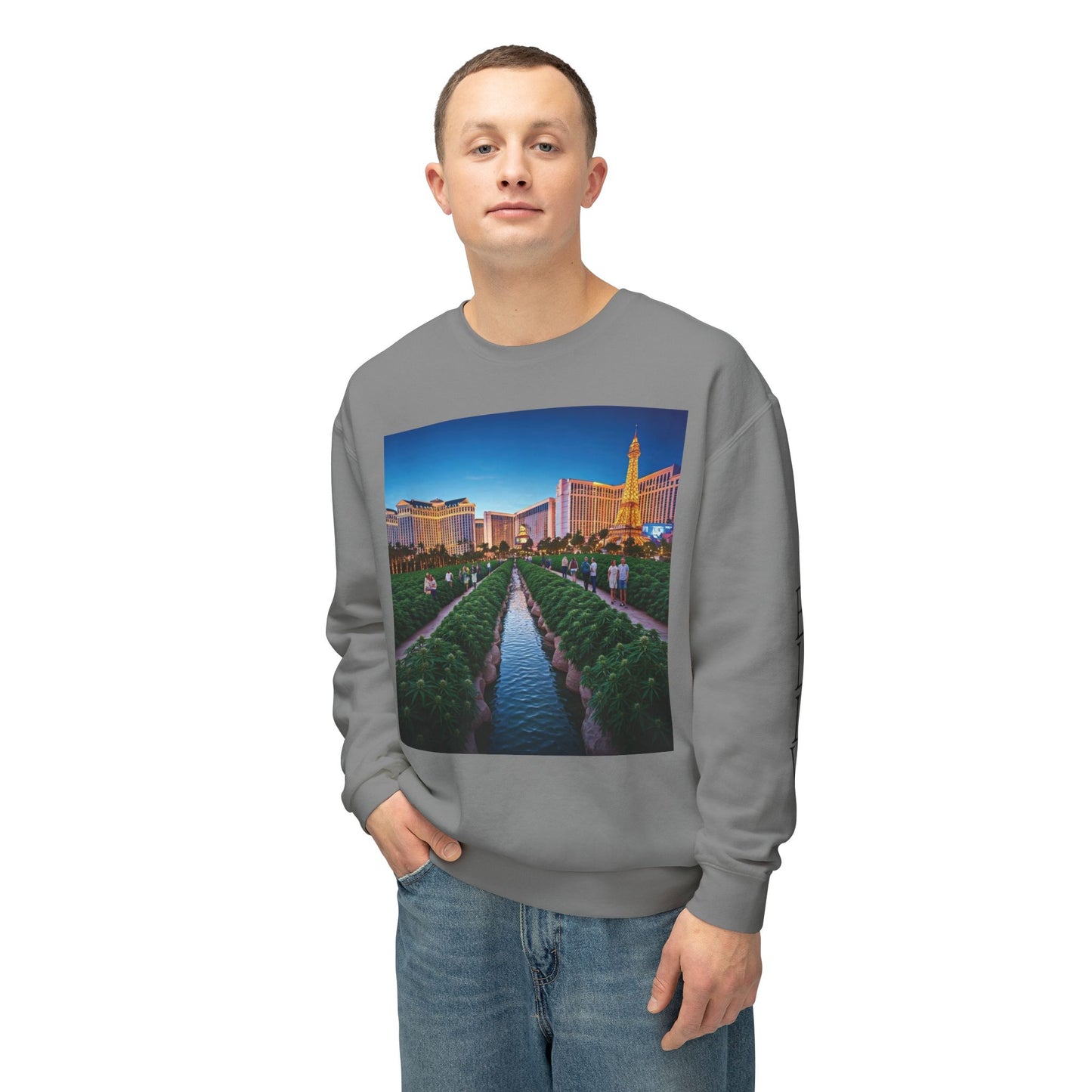 ELLV 420 takes over the Las Vegas Strip ~ Uni Sex Crew Neck Sweat Shirt