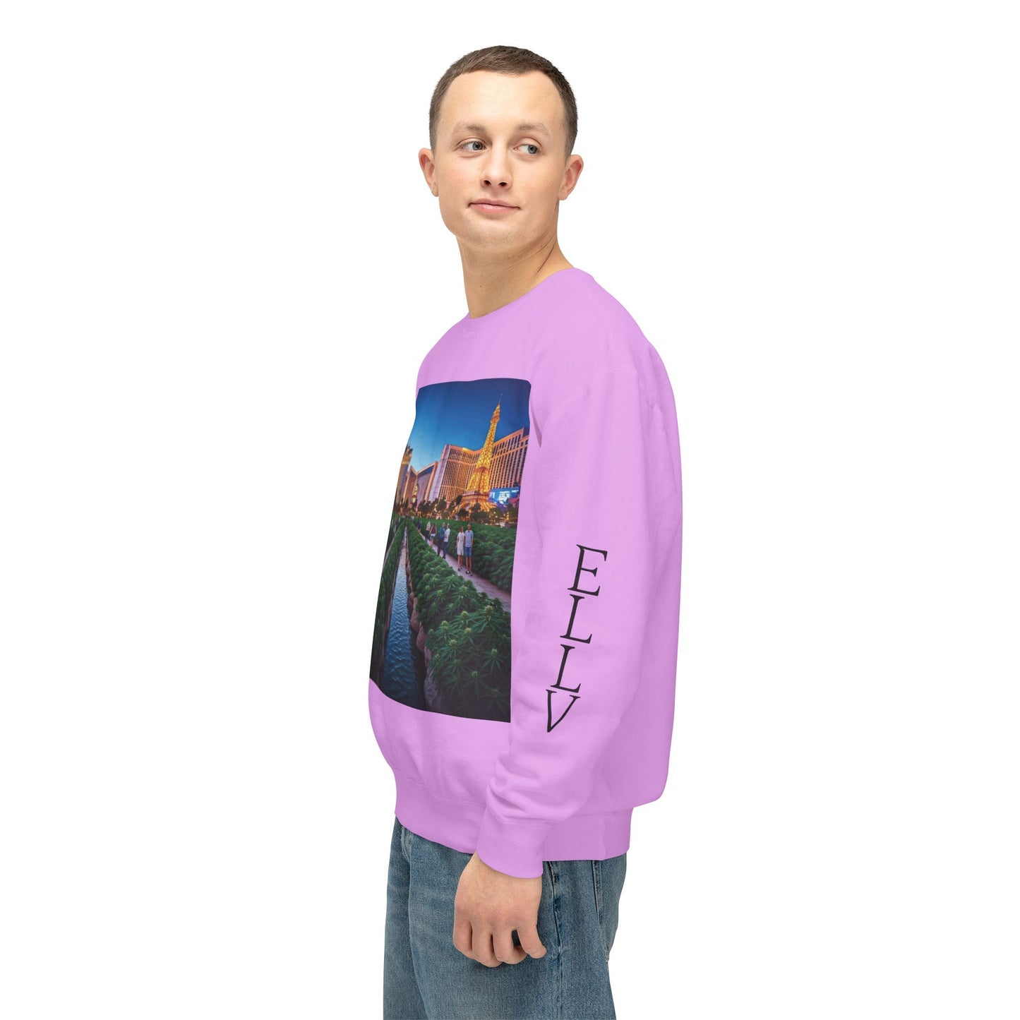 ELLV 420 takes over the Las Vegas Strip ~ Uni Sex Crew Neck Sweat Shirt