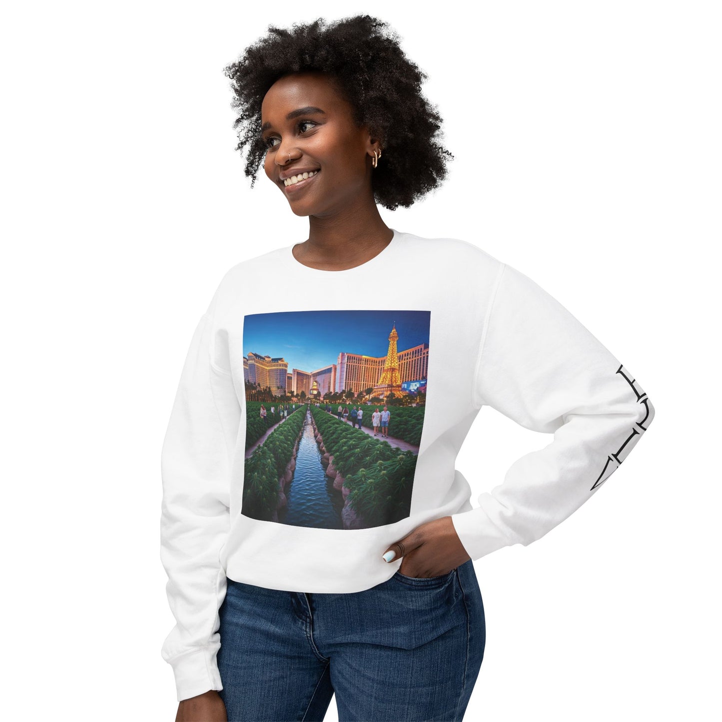 ELLV 420 takes over the Las Vegas Strip ~ Uni Sex Crew Neck Sweat Shirt