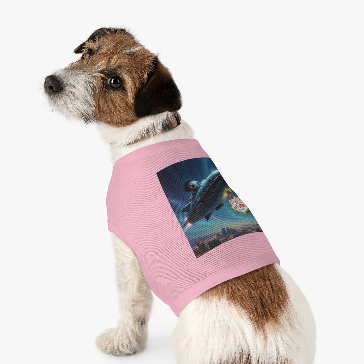 Aliens are Stealing the Welcome to Las Vegas SIgn! Pet Tank Top - Fun & Trendy Dog Apparel