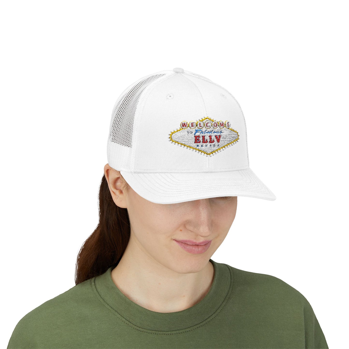 ELLV Las Vegas SIgn Embroidered Snapback Trucker Cap