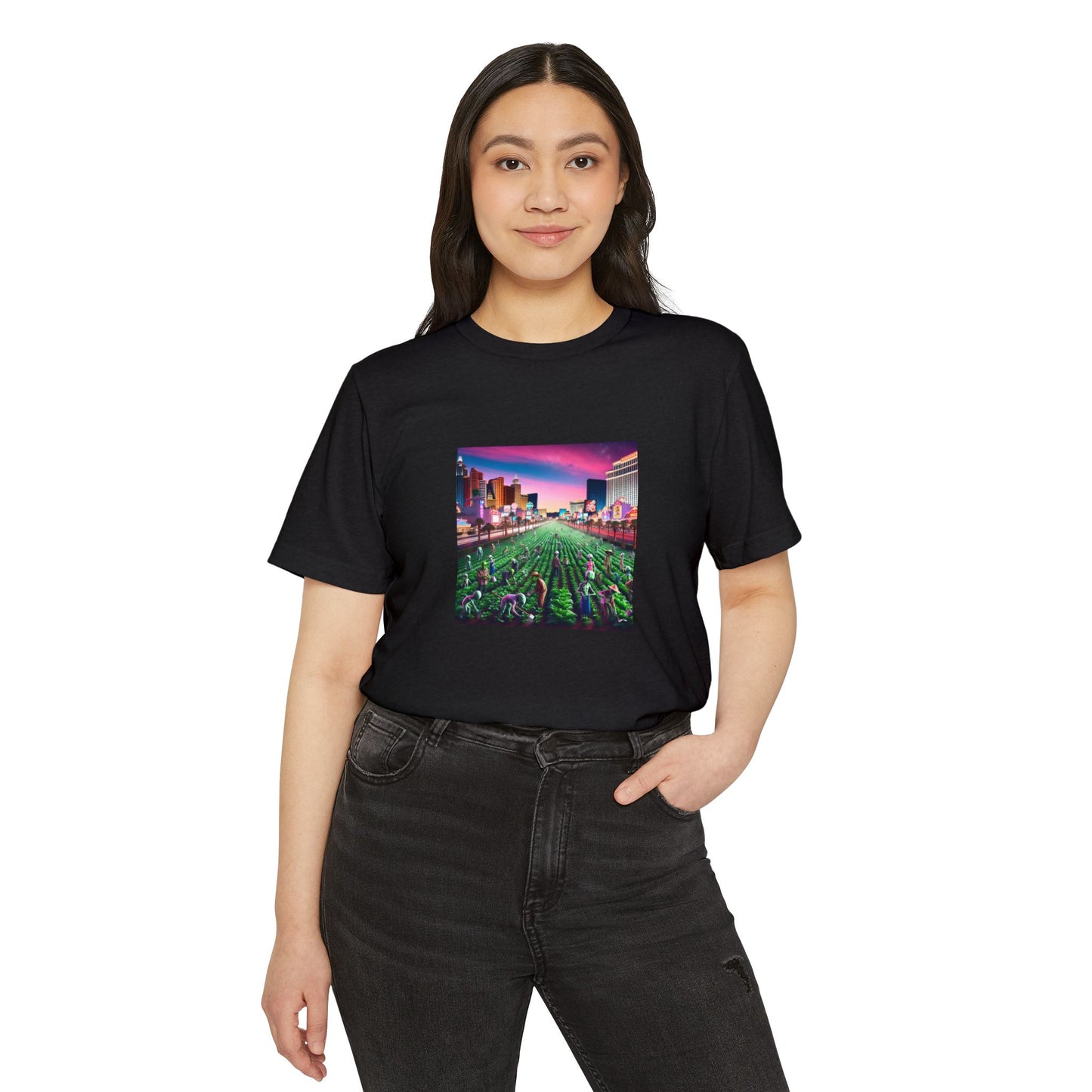 When Aliens take over the Las Vegas Strip to Farm ~ Organic T Shirt