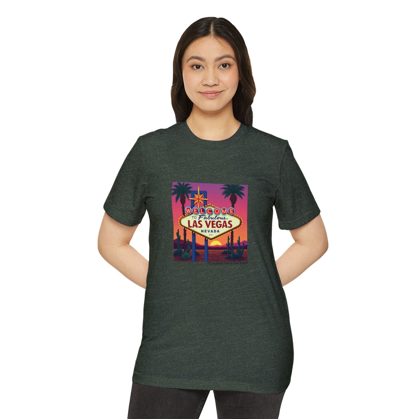 Welcome to Las Vegas Colorful desert Sunset Sign ~ Organic T Shirt