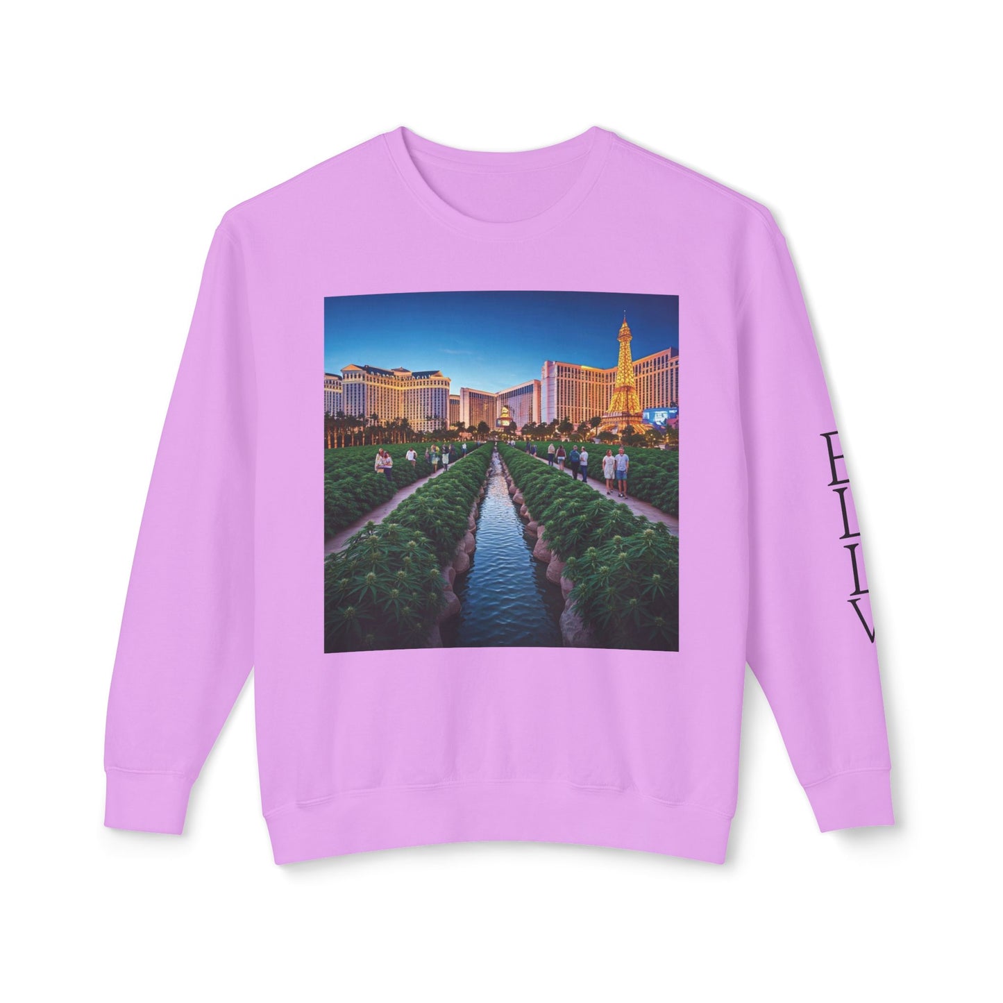 ELLV 420 takes over the Las Vegas Strip ~ Uni Sex Crew Neck Sweat Shirt