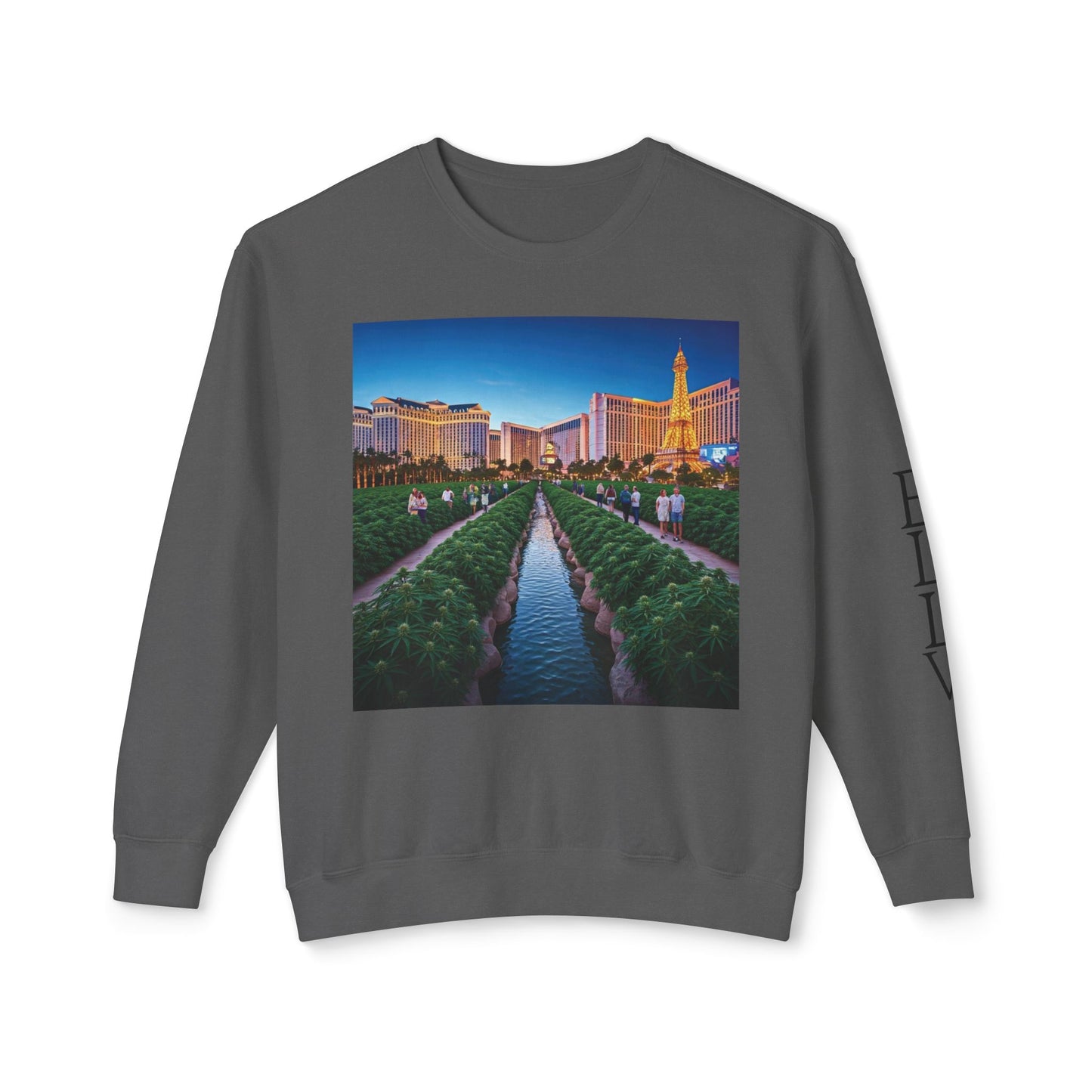 ELLV 420 takes over the Las Vegas Strip ~ Uni Sex Crew Neck Sweat Shirt