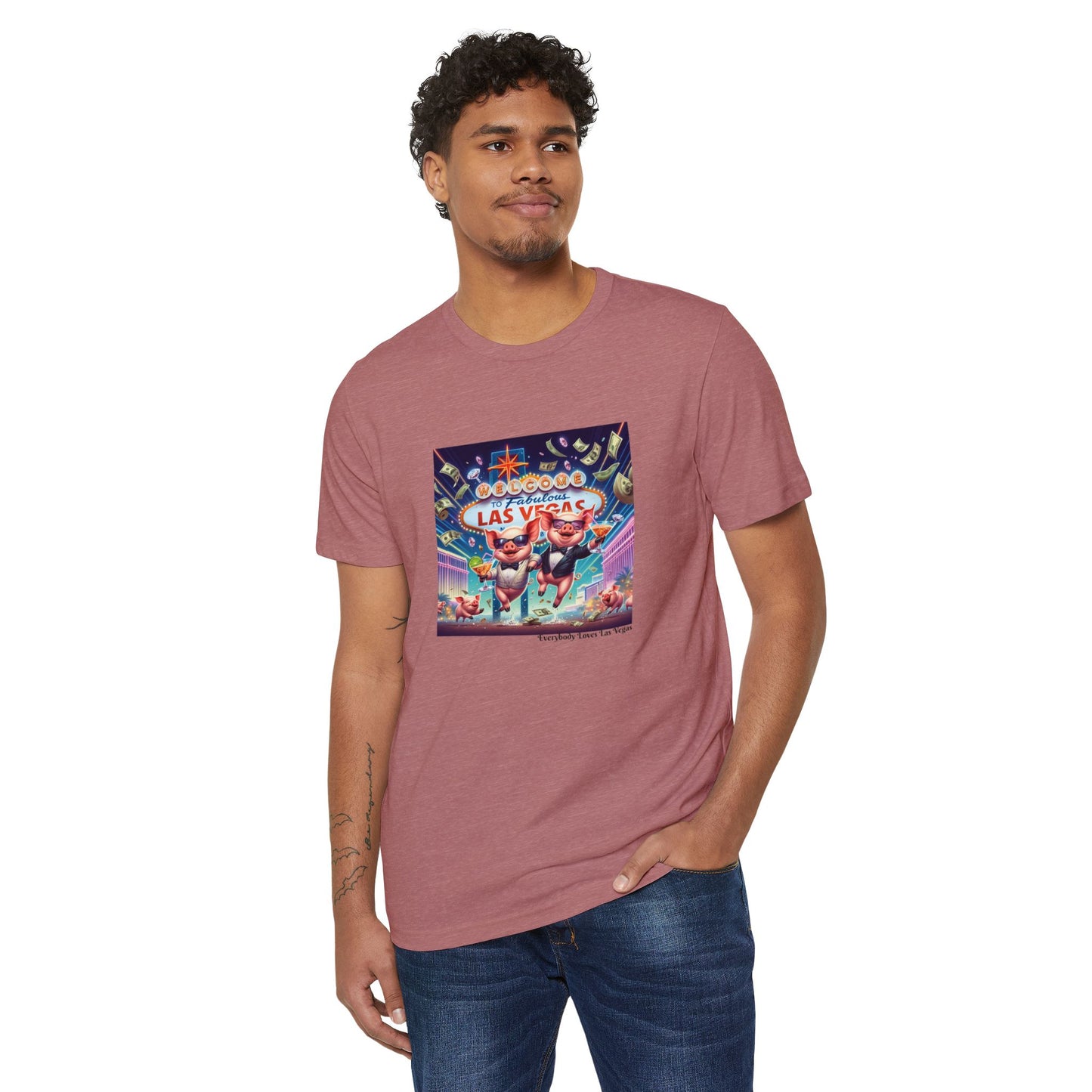 Happy as Pigs in Las Vegas ~ Organic T Shirt