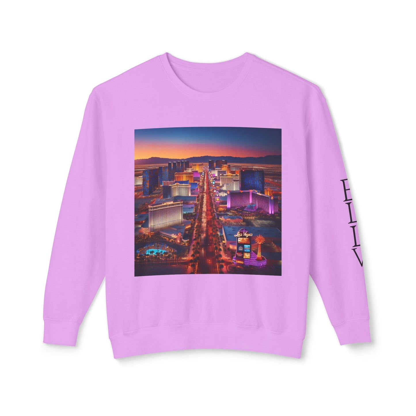 Everybody Loves Las Vegas Fun & Vibrant City Shirt ~ Uni Sex Crew Nexk Sweat Shirt