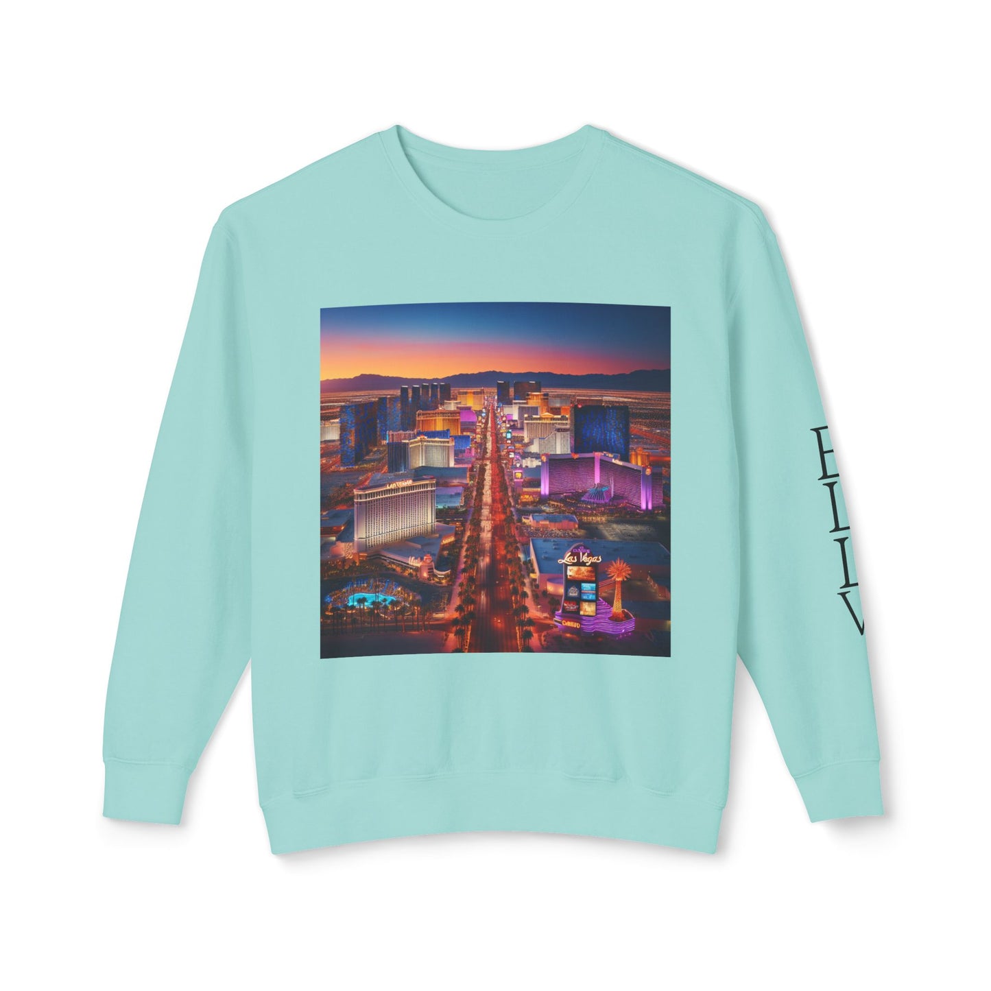 Everybody Loves Las Vegas Fun & Vibrant City Shirt ~ Uni Sex Crew Nexk Sweat Shirt