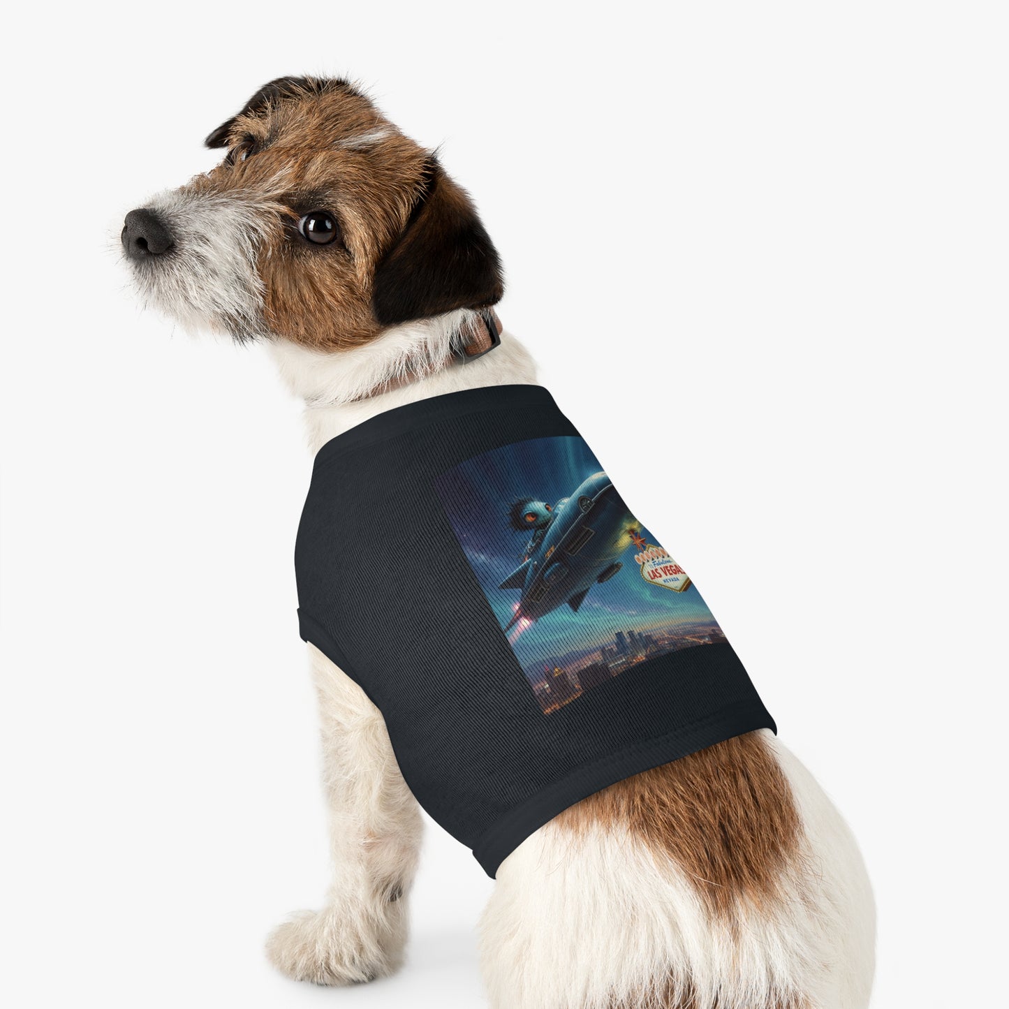 Aliens are Stealing the Welcome to Las Vegas SIgn! Pet Tank Top - Fun & Trendy Dog Apparel