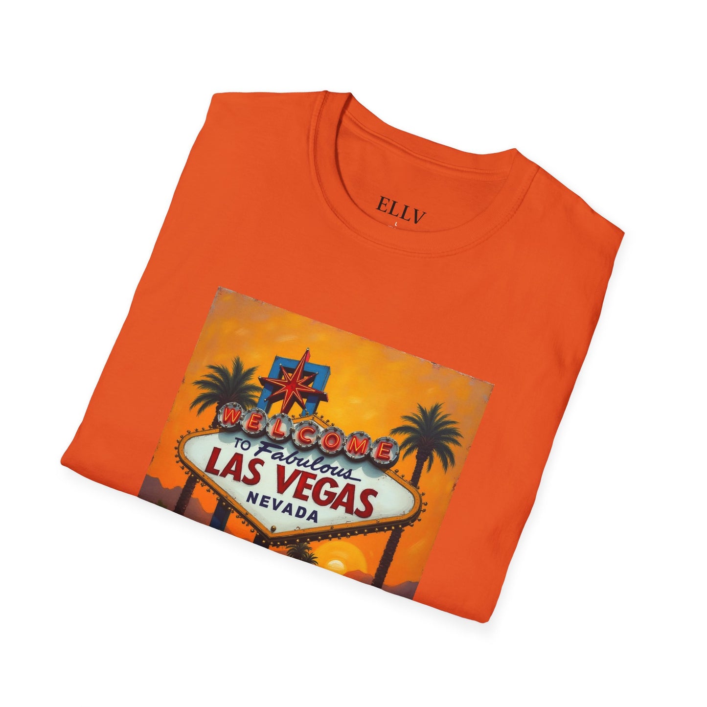 Colorful Welcome to Las Vegas Sign Sunset T