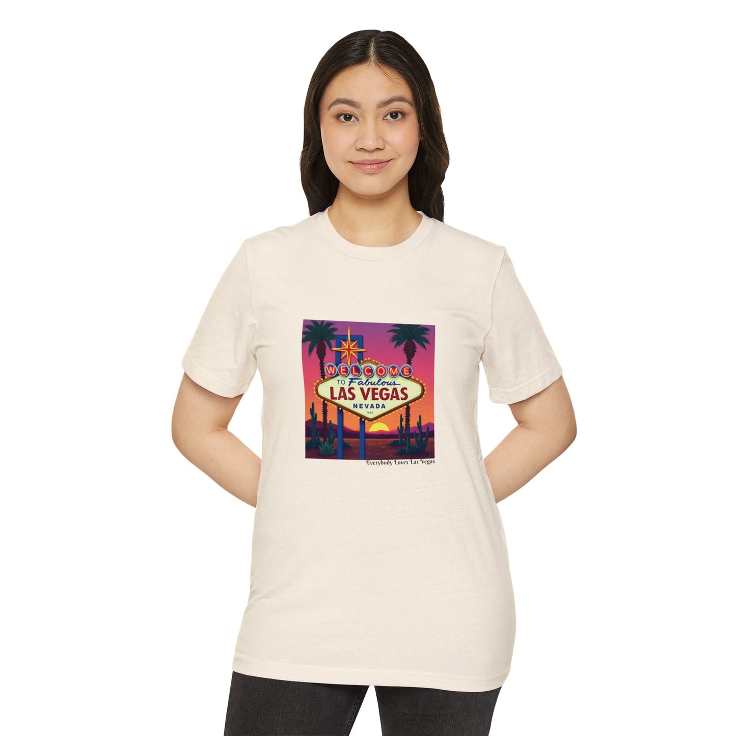 Welcome to Las Vegas Colorful desert Sunset Sign ~ Organic T Shirt