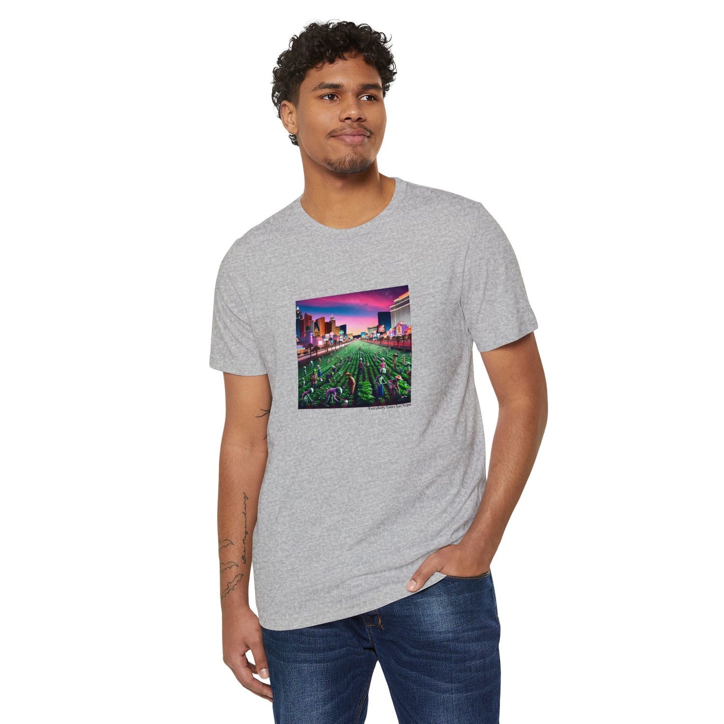 When Aliens take over the Las Vegas Strip to Farm ~ Organic T Shirt