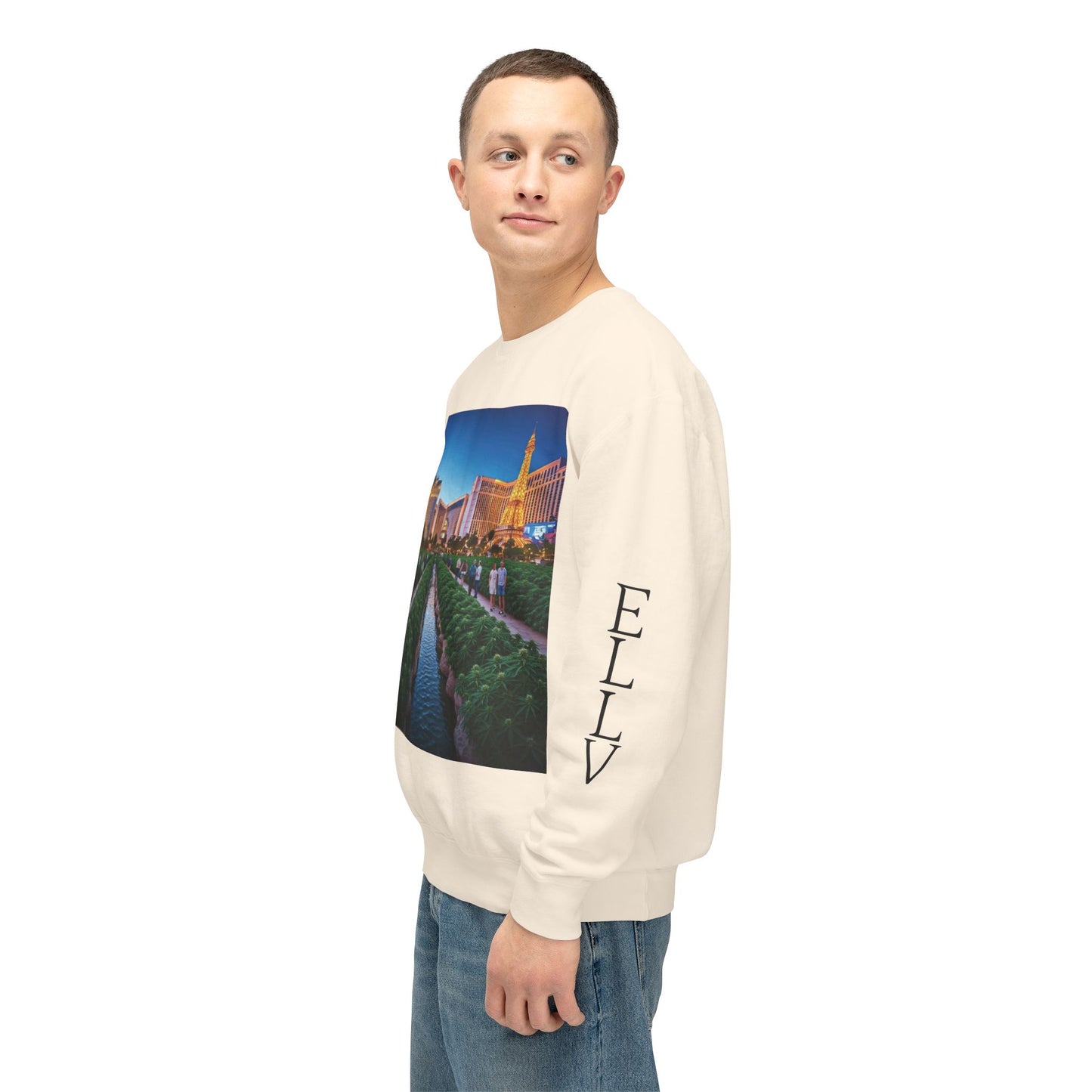 ELLV 420 takes over the Las Vegas Strip ~ Uni Sex Crew Neck Sweat Shirt