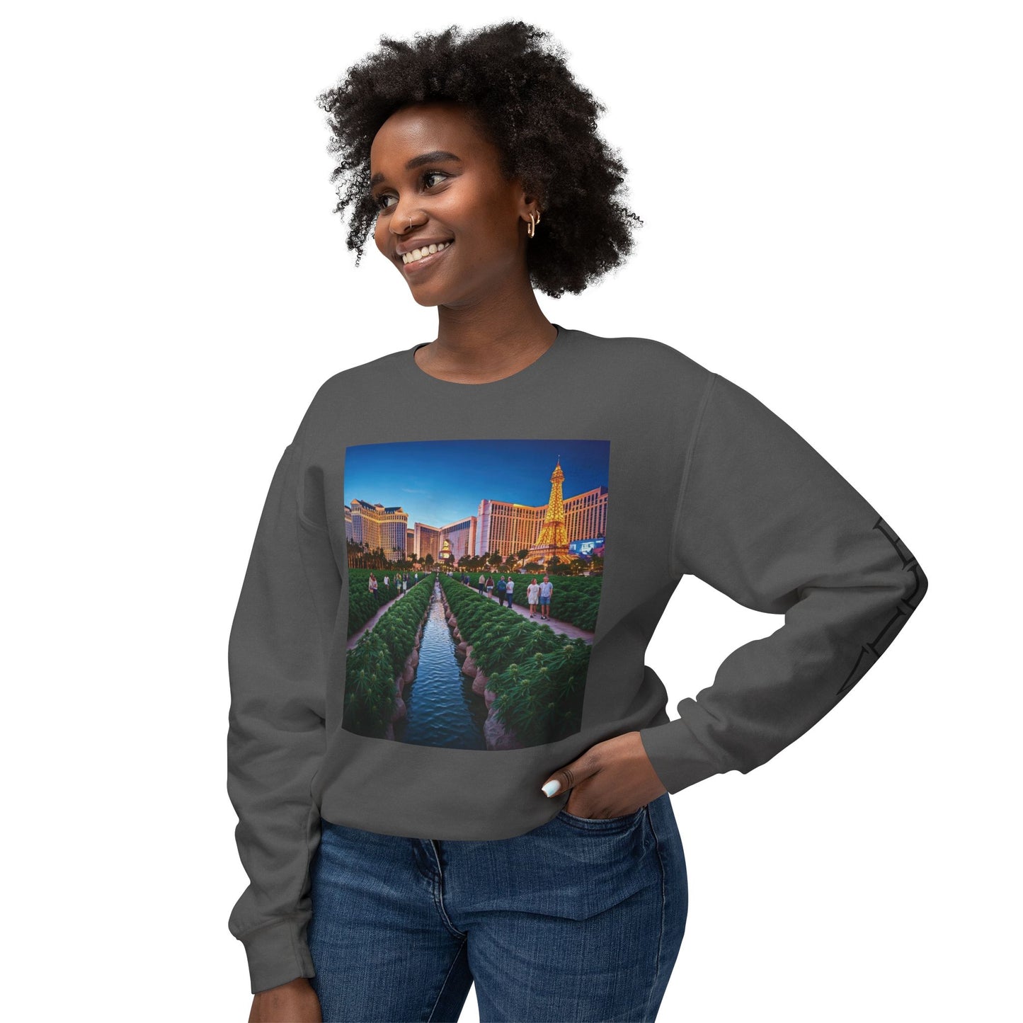 ELLV 420 takes over the Las Vegas Strip ~ Uni Sex Crew Neck Sweat Shirt